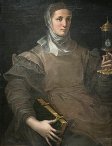 St Clare av Girolamo Mazzola Bedoli
