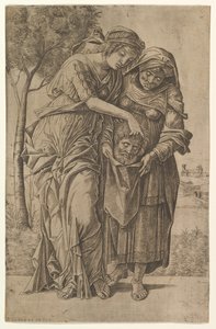 Judith och hennes pigan med chefen för Holofernes, 1500-1530.
