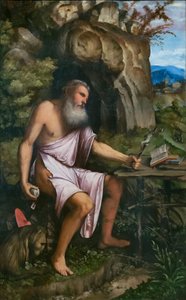 Den botfärdige helige Hieronymus av Girolamo Romanino