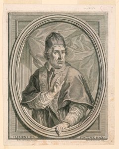 Porträtt av påven Clemens XI av Girolamo Rossi