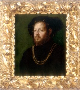 Porträtt av en man, verk av Girolamo da Carpi, konserverat på Galleria Estense i Modena av Girolamo da Carpi