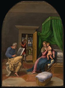 Saint Luke ritar jungfrun och Kristusbarnet, ca. 1535.