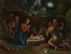 Herdarnas tillbedjan, ca. 1535-40.