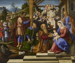 Tillbedjan av de tre kungarna, ca 1525-1530