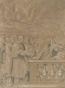 Allegori om dödens triumf över kyrkan och staten, ca. 1538-44. av Girolamo da Treviso