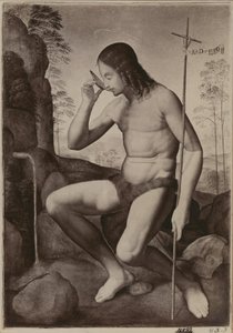 Johannes Döparen i vildmarken av Giuliano Bugiardini