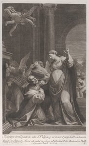 Saint Joseph ber jungfruns ursäkt för att ha tänkt på att överge henne..., 1760-1800.