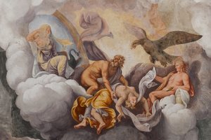 Olympus gudar, Den trojanska hästen, Trojas kammare (Sala di Troia)