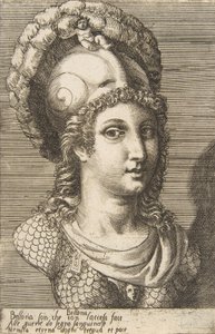 Byst av Bellona, ca. 1531-76. av Giulio Bonasone