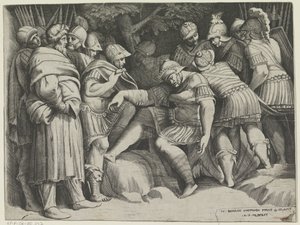 Sårade Scipio av Giulio Bonasone