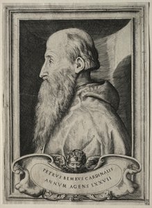 Porträtt av kardinal Pietro Bembo, 1547. av Giulio Bonasone