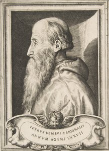 Porträtt av kardinal Pietro Bembo vänd åt vänster, 1572. av Giulio Bonasone