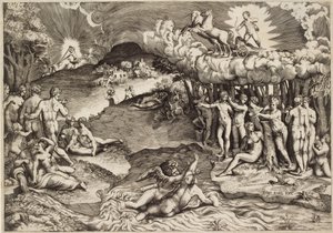 Kärlekens triumf, 1545 av Giulio Bonasone