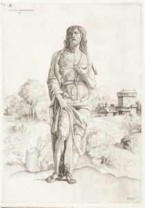 Sankt Johannes Döparen av Giulio Campagnola