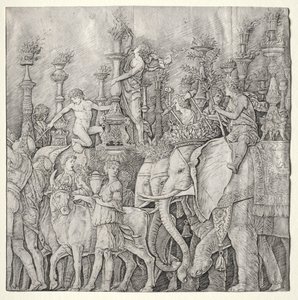 Caesars triumfer: Elefanterna av Giulio Campagnola