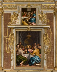 Chapel of the SS Sacramento, andra spann norra sidan, Giulio Campi, Nattvarden 1569, Giulio Campi, Nattvarden i Simones hus 1569 av Giulio Campi