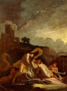 Adonis död, av Giulio Carpioni (1613-1678).