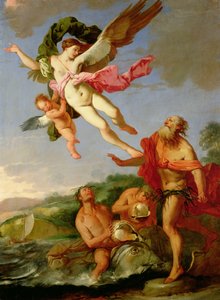 Neptune Pursuing Coronis, 1665-70 olja på duk