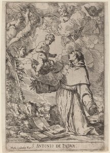 Sankt Antonius av Padua av Giulio Carpioni