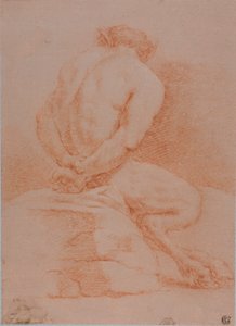 Satyr (bakifrån) av Giulio Carpioni