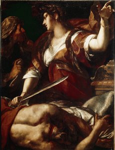 Judith och Holofernes (olja på duk