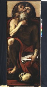 St. Hieronymus med en ängel av Giulio Cesare Procaccini