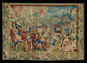 Berättelsen om Scipio: Brännandet av kartagernas läger ... av Giulio Romano