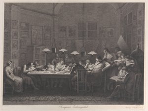 Rosaspinas teckningsakademi, 1811. av Giulio Tomba