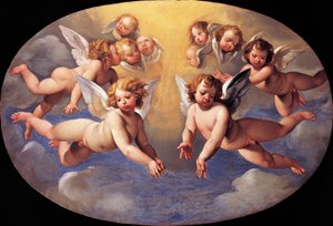 Änglarnas ära av Giuseppe Cesari (1568-1640) av Giuseppe Cesari