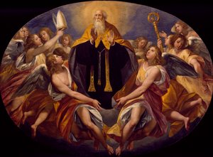 Sankt Benedictus i ära av Giuseppe Cesari (1568-1640) av Giuseppe Cesari