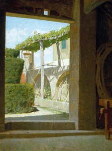 Från Diego Martellis källare, ca 1866 (olja på pannå) av Giuseppe Abbati