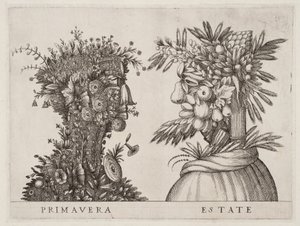 De fyra årstiderna "Vår Sommar" av Giuseppe Arcimboldo