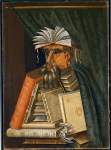 Bibliotekarien av Giuseppe Arcimboldo