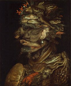 Allegory of water, ca 1566. av Giuseppe Arcimboldo Circle of .