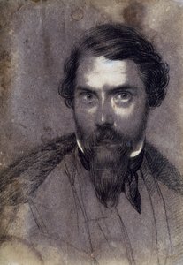 Självporträtt (krita på papper) av Giuseppe Baldini