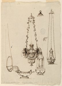 Altarlampor, rökelsekar, rökelsebåt