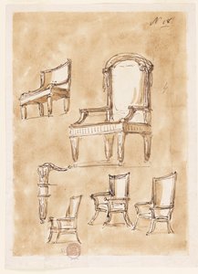 Design för stolar av Giuseppe Barberi