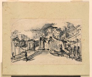 Scenografi: Palatsarkitektur av Giuseppe Barberi