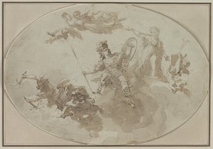 Takstudie: Allegory of Peace and War, ca. 1800 . av Giuseppe Bernardino Bison