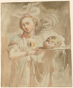 Salome med Johannes Döparens huvud av Giuseppe Bernardino Bison