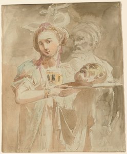 Salome med Johannes Döparens huvud av Giuseppe Bernardino Bison