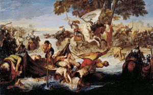 Giovanni delle Bande Neres armé korsar Adda, av Giuseppe Bezzuoli (1784-1855)