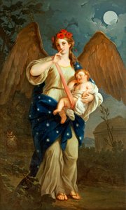 Nattens allegoria, ca 1768, av Giuseppe Bonito (1707-1789), olja på duk.