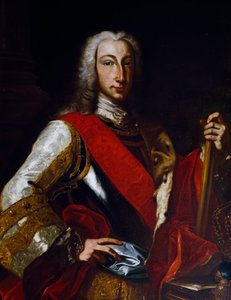 Porträtt av Karl III av Bourbon (1716-1788), kung av Spanien, senare Karl VII som kung av Neapel, målning av Giuseppe Bonito (1707-1789)