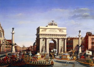 Napoleon Bonapartes intåg i Venedig den 29 november