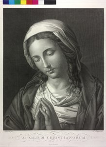 Bedjande madonna av Giuseppe Bortignoni