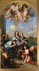 St. Paula av Rom avgår till det heliga landet