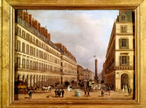 La rue Castiglione i Paris 1829 (målning) av Giuseppe Canella