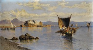 Neapelbukten med Castel dell