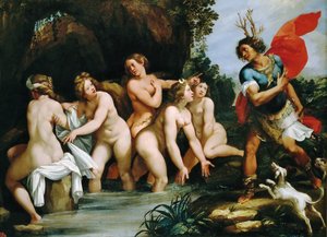 Diana och Actaeon, ca 1600-1603.